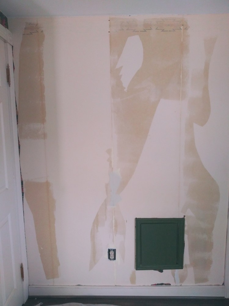 Wallpaper Take Down project at Farm Charm