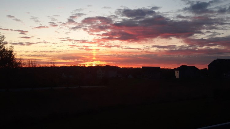 Brilliant sunset on Farm Charm