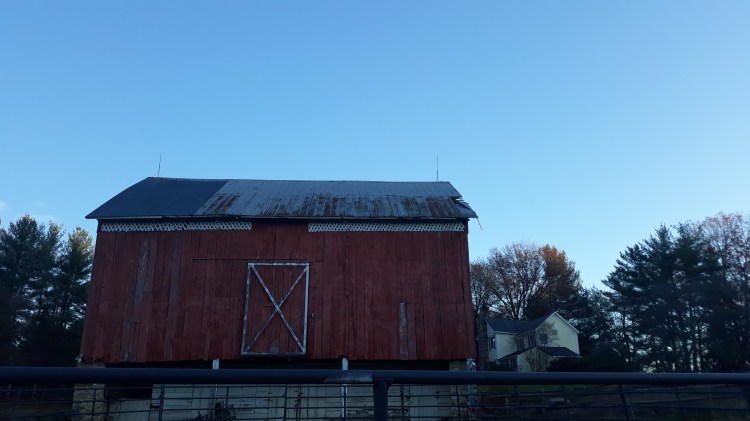 Farm Charm barn after some strong winds