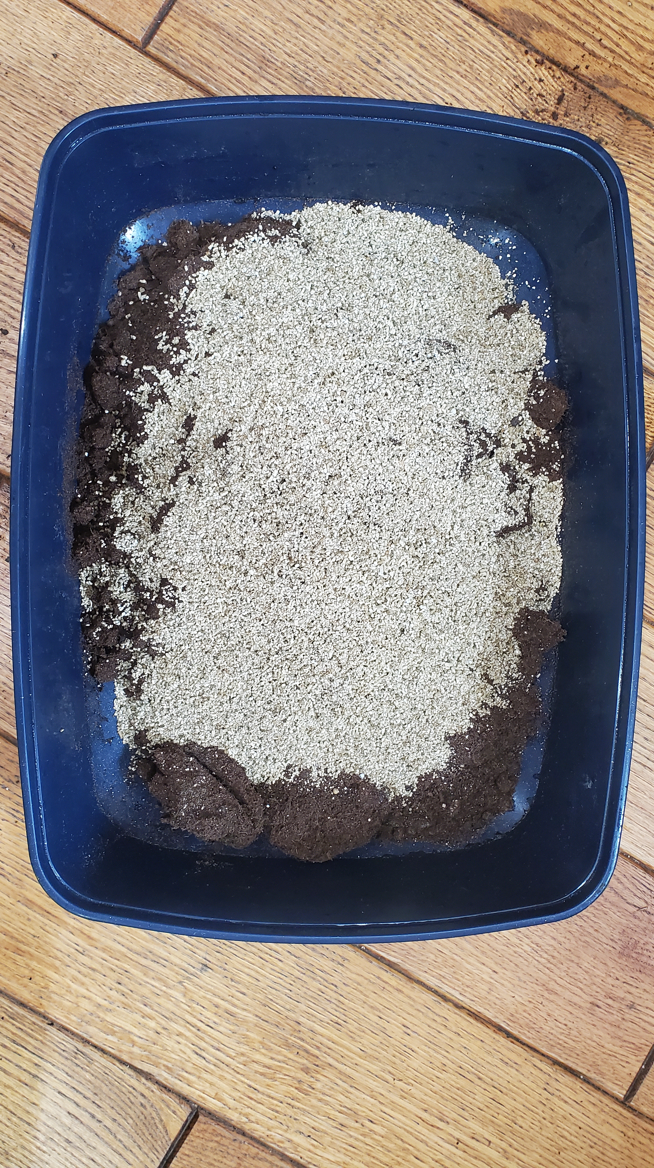vermiculite added to peat moss